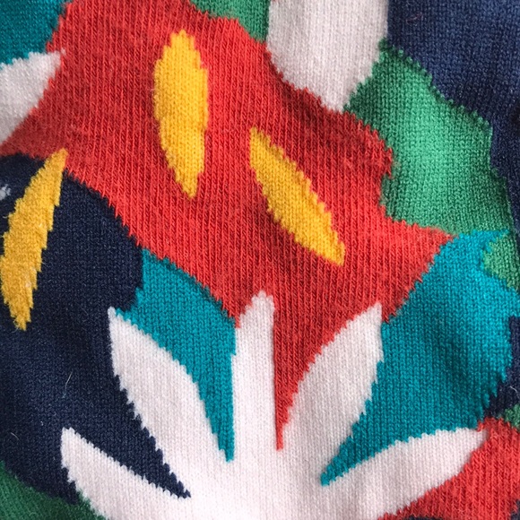 Nice Laundry Socks Floral Primary Colors Cotton - Picture 4 of 4